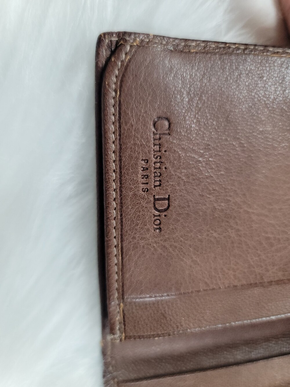 Dior Vintage Wallet Brown, Leather - Picture 7 of 11